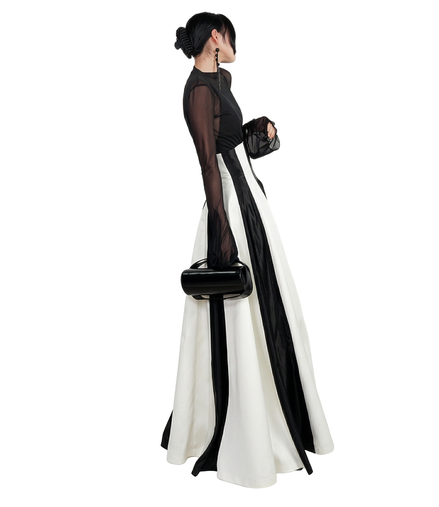 FRENCH STYLE ELEGANCE LONG SKIRT / 302141