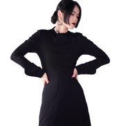 Sculpted Flare-Cuff Fitted Top / 3110404