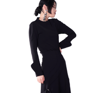 Sculpted Flare-Cuff Fitted Top / 3110404