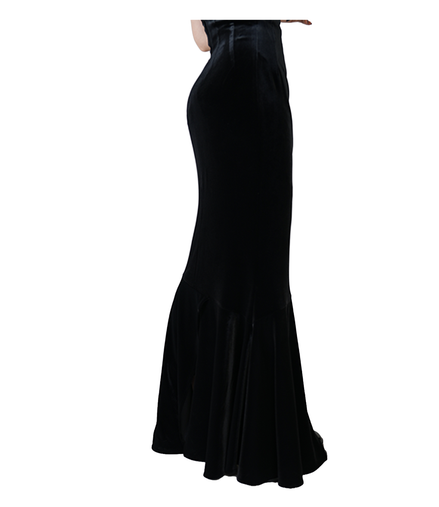 Siren Velvet Mermaid Maxi Skirt / 4011302
