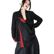 Ronin Draped Open-Front Jacket / 4012006
