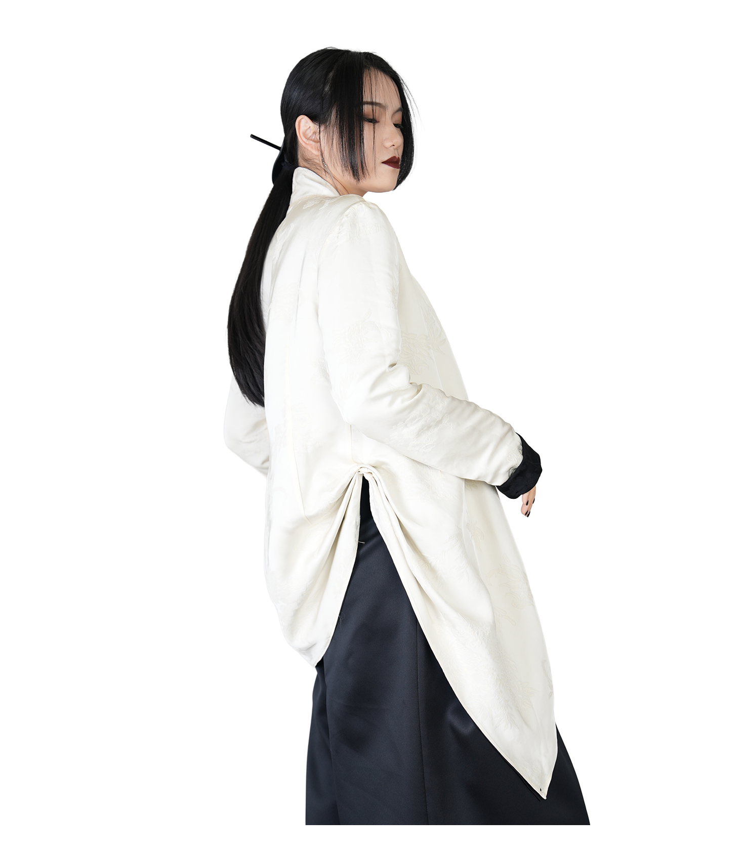 Ronin Draped Open-Front Jacket / 4012006