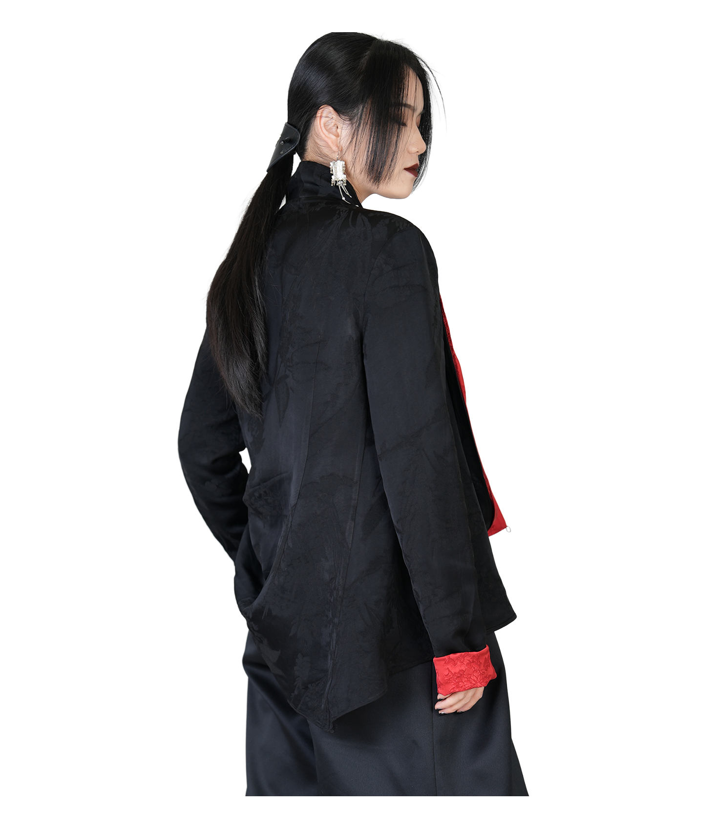 Ronin Draped Open-Front Jacket / 4012006