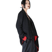 Ronin Draped Open-Front Jacket / 4012006