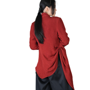 Ronin Draped Open-Front Jacket / 4012006