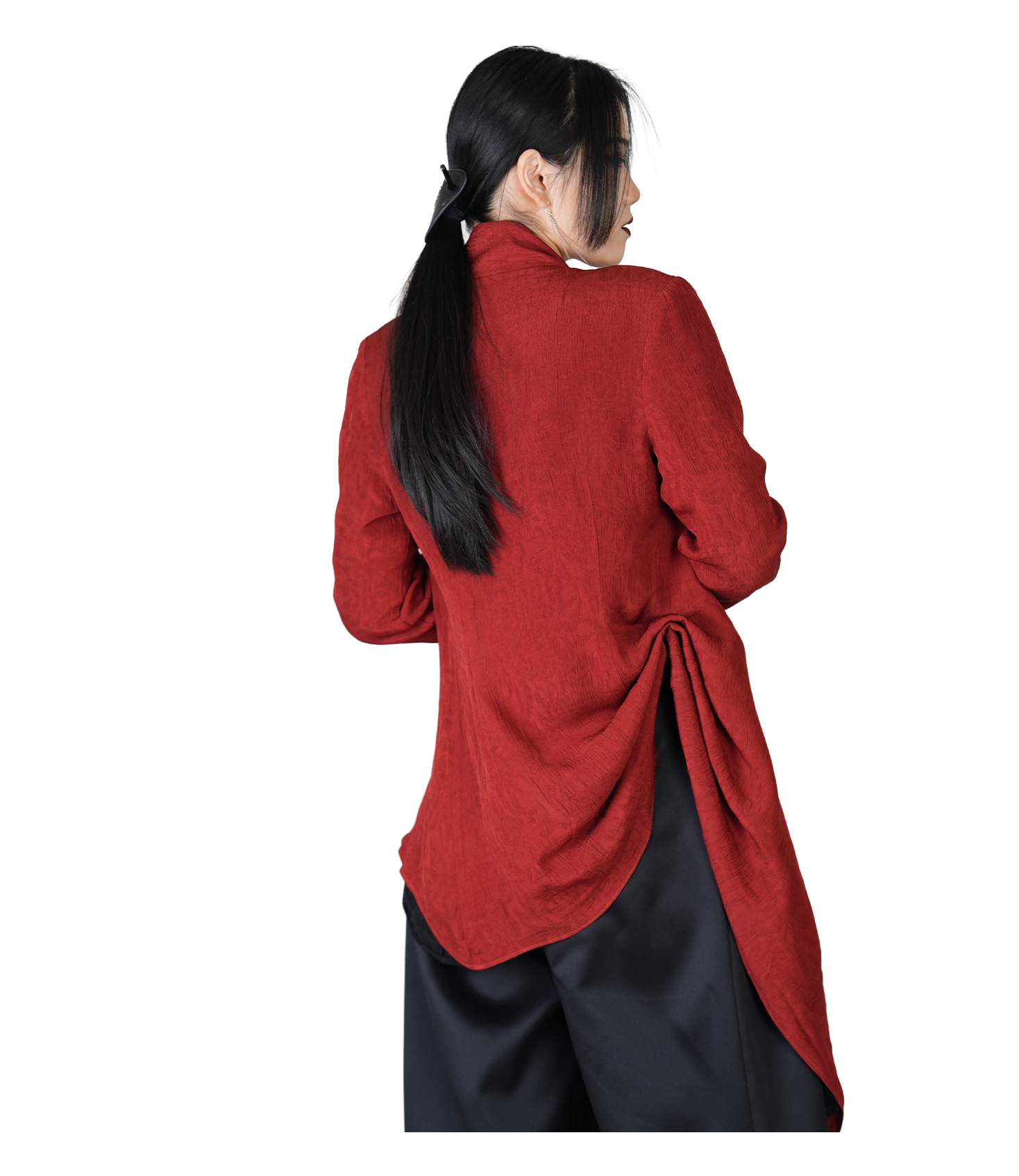 Ronin Draped Open-Front Jacket / 4012006