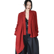 Ronin Draped Open-Front Jacket / 4012006
