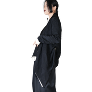 Ronin Draped Open-Front Jacket / 4012006