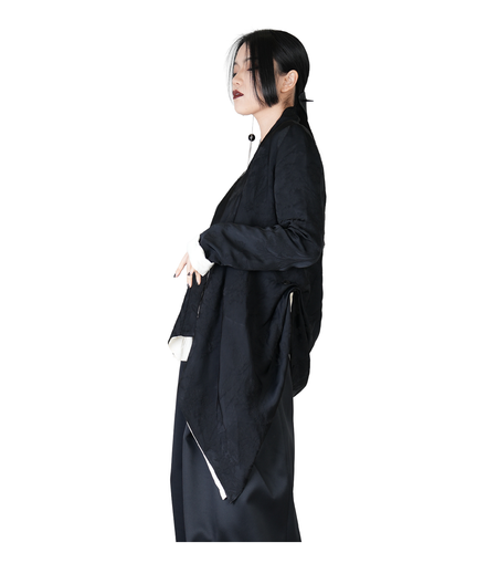 Ronin Draped Open-Front Jacket / 4012006