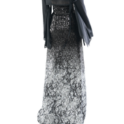 Ombré Sequin Lace-Up Maxi Skirt / 4071702
