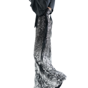 Ombré Sequin Lace-Up Maxi Skirt / 4071702