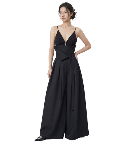 Obsidian Tie-Waist Wide Legging / 4083102