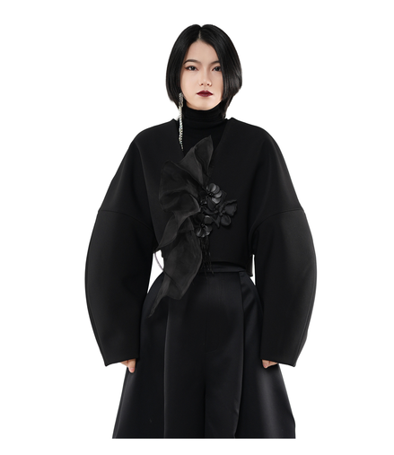 Dusk Bloom Cropped Jacket / 4121404