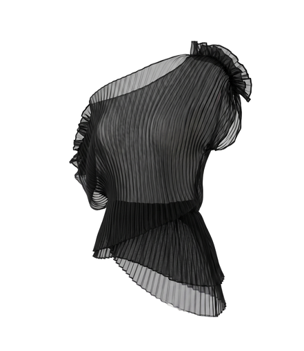 Wraith Pleated One-Shoulder Top / 5040901