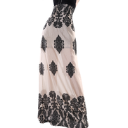 Baroque Damask Jacquard A-Line Maxi Skirt / 5040905