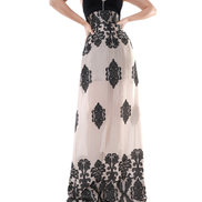 Baroque Damask Jacquard A-Line Maxi Skirt / 5040905