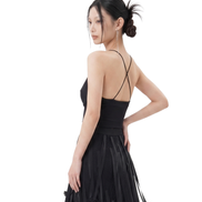 Bare Cross Halter Knit Top / 5061411