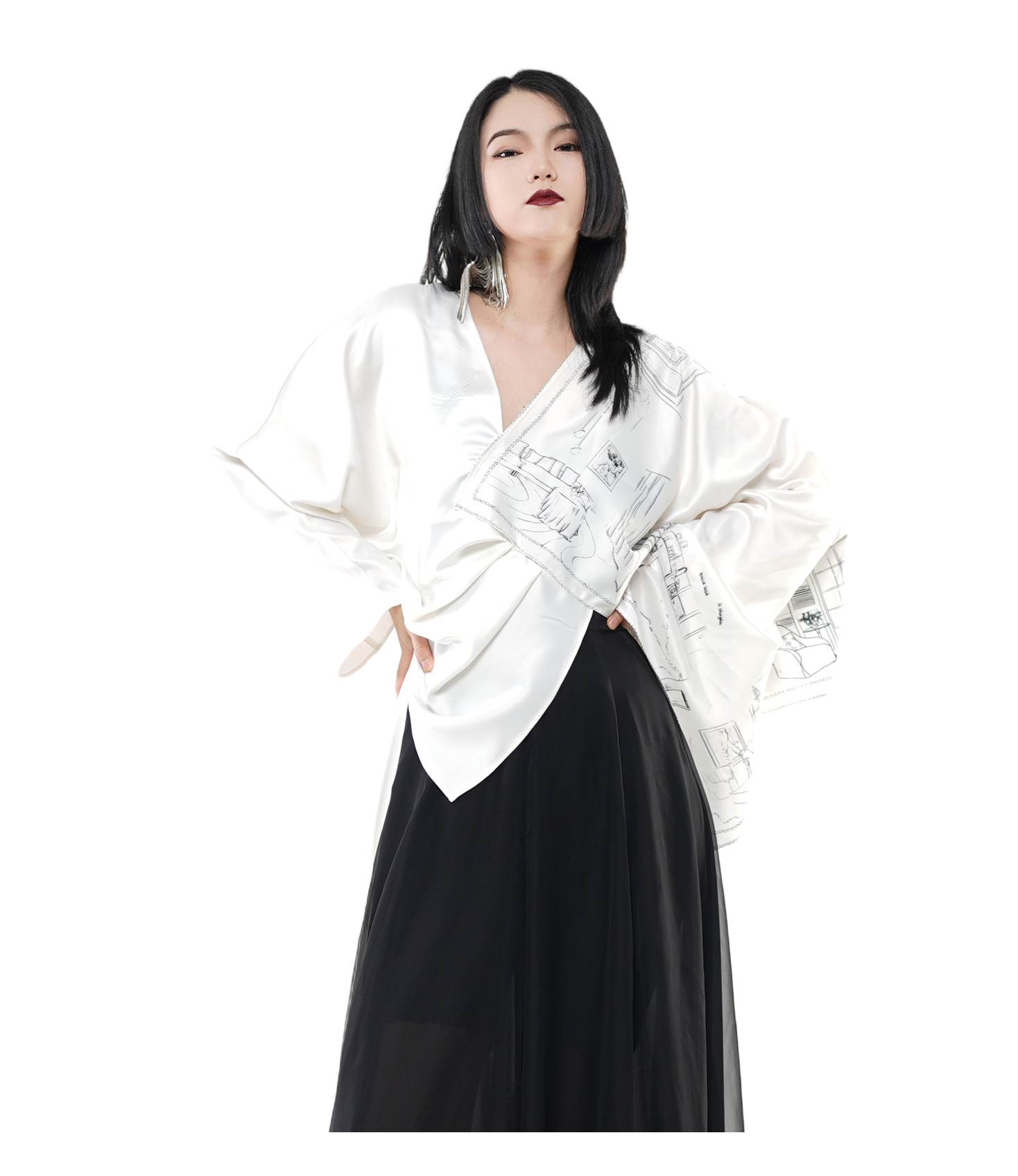 Blueprint Reverie Wrap Top / 5082005