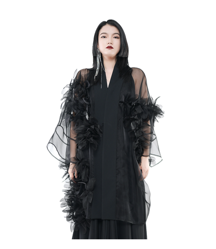 Phantom Bloom Sheer Kimono / 5090605