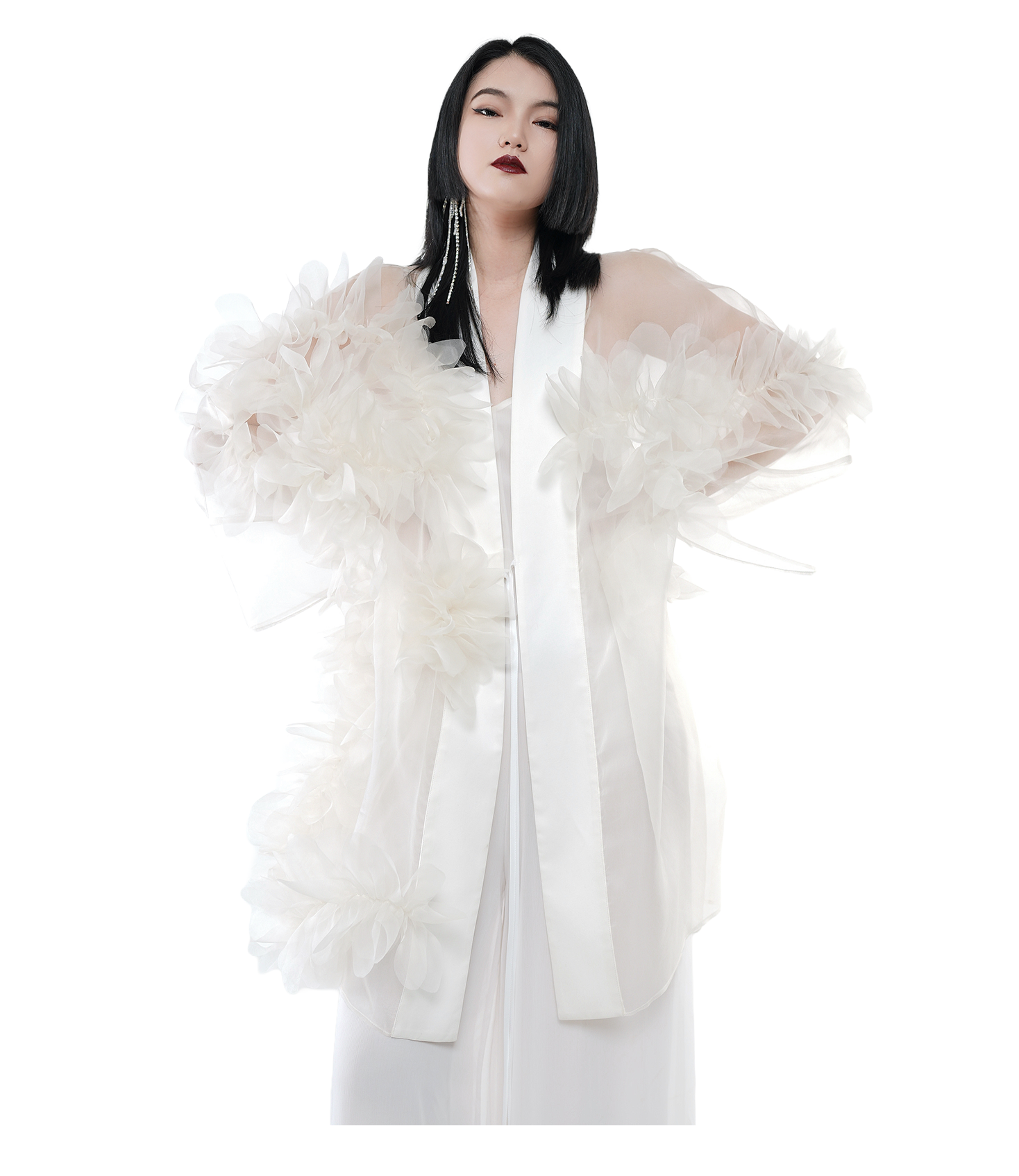 Phantom Bloom Sheer Kimono / 5090605