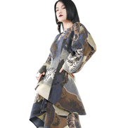 Tiger Chinese Embroidery Wrap Jacket / 5091301