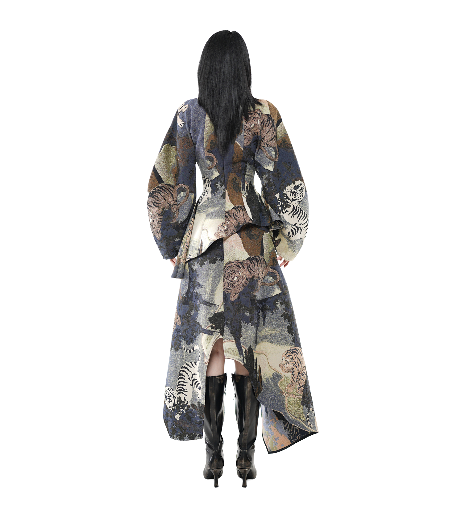 Tiger Chinese Embroidery Wrap Jacket / 5091301