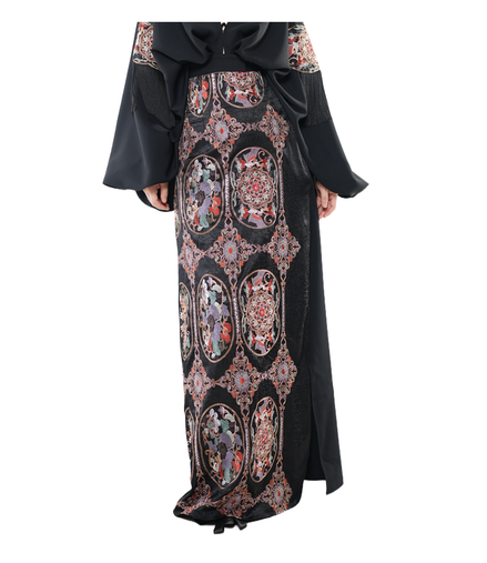 Imperial Medallion Jacquard Maxi Skirt / 5091306