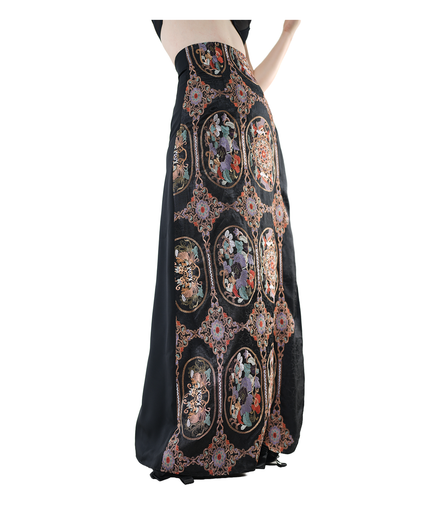 Imperial Medallion Jacquard Maxi Skirt / 5091306