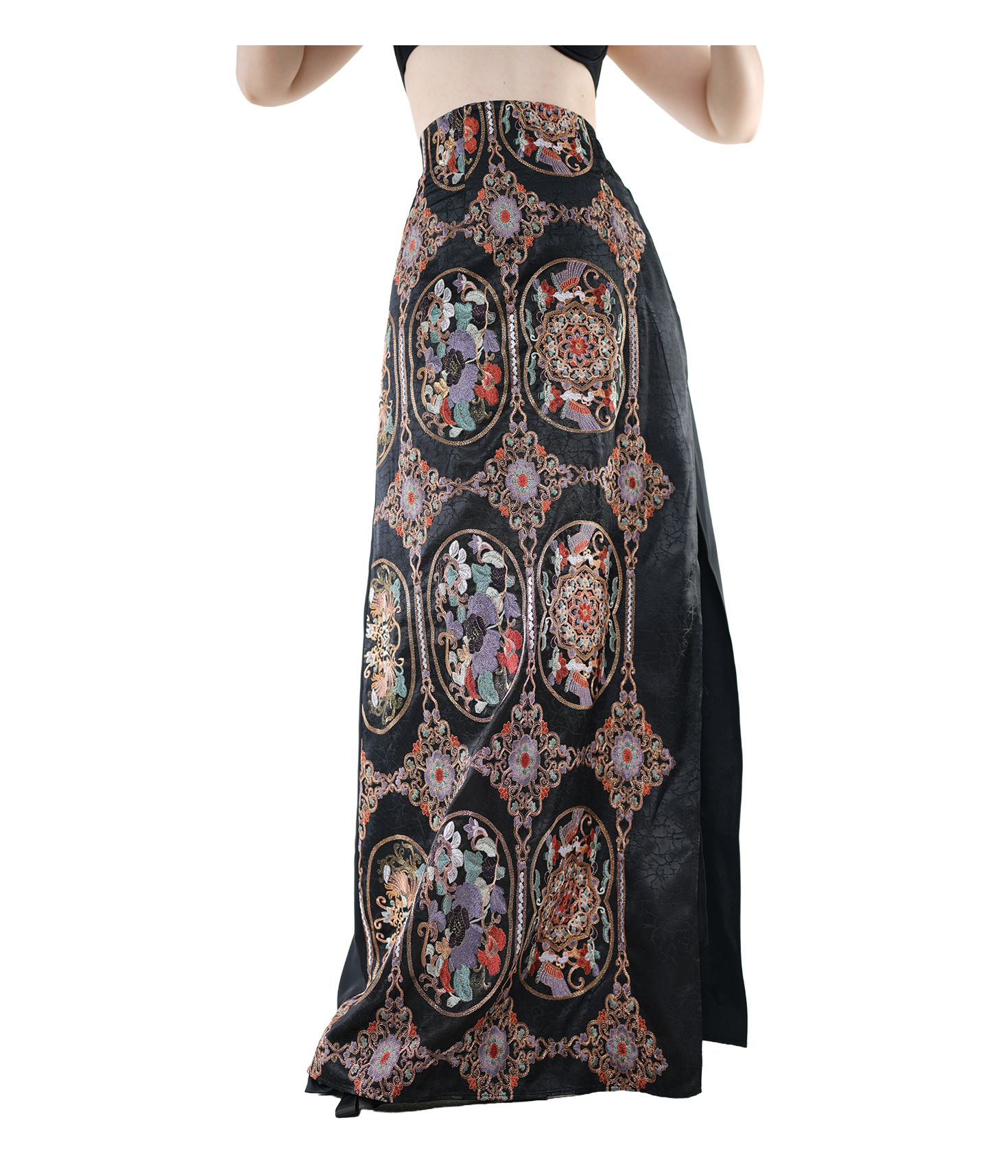 Imperial Medallion Jacquard Maxi Skirt / 5091306