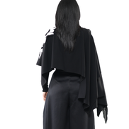 Bloom Cascade Floral Appliqué Cape Top / 5092006