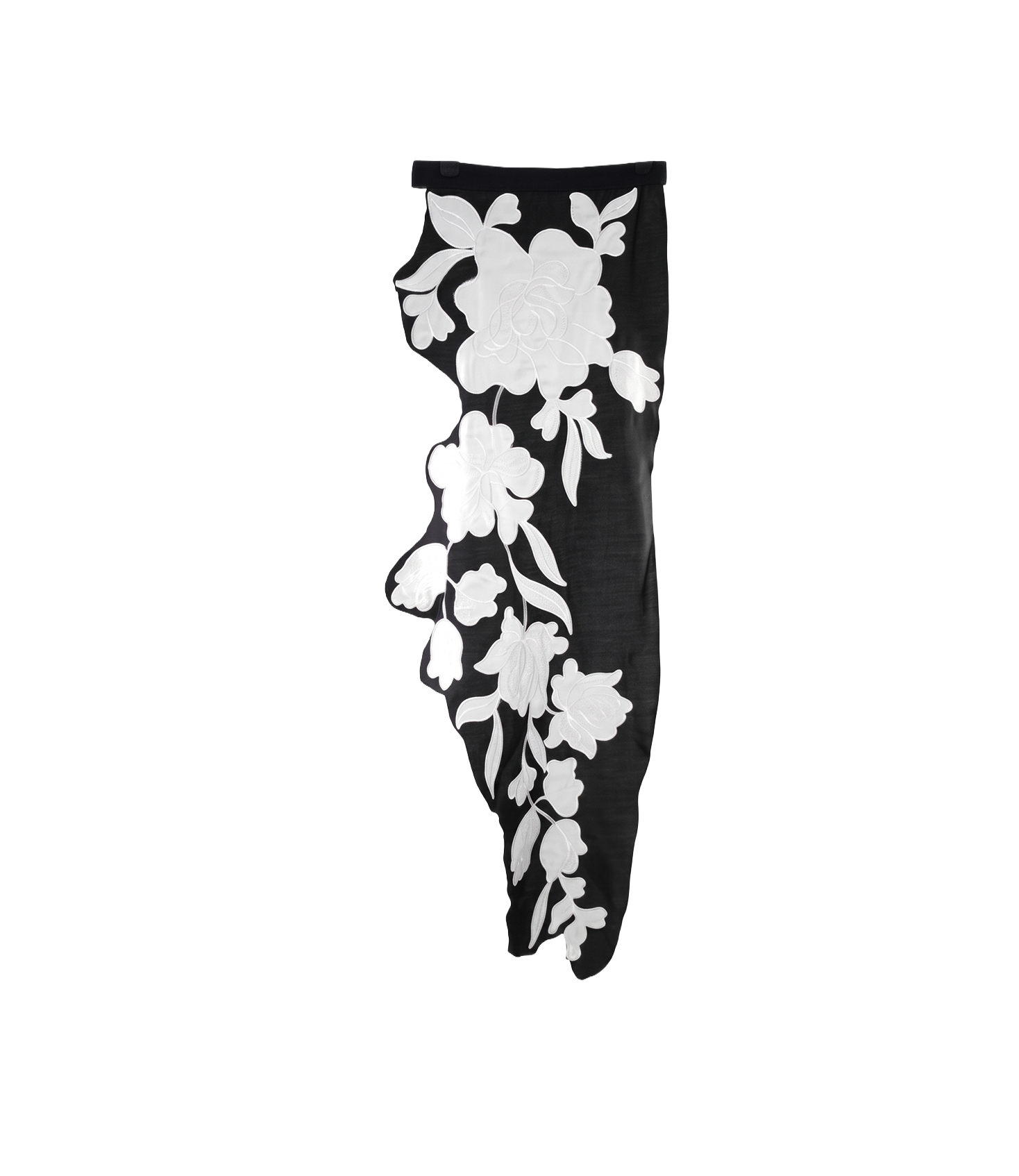 Bloom Fall Floral Appliqué Wrap Overskirt / 5092007