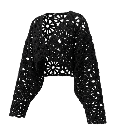 Nocturne Crochet Crop Jacket / 5092704