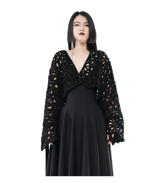 Nocturne Crochet Crop Jacket / 5092704