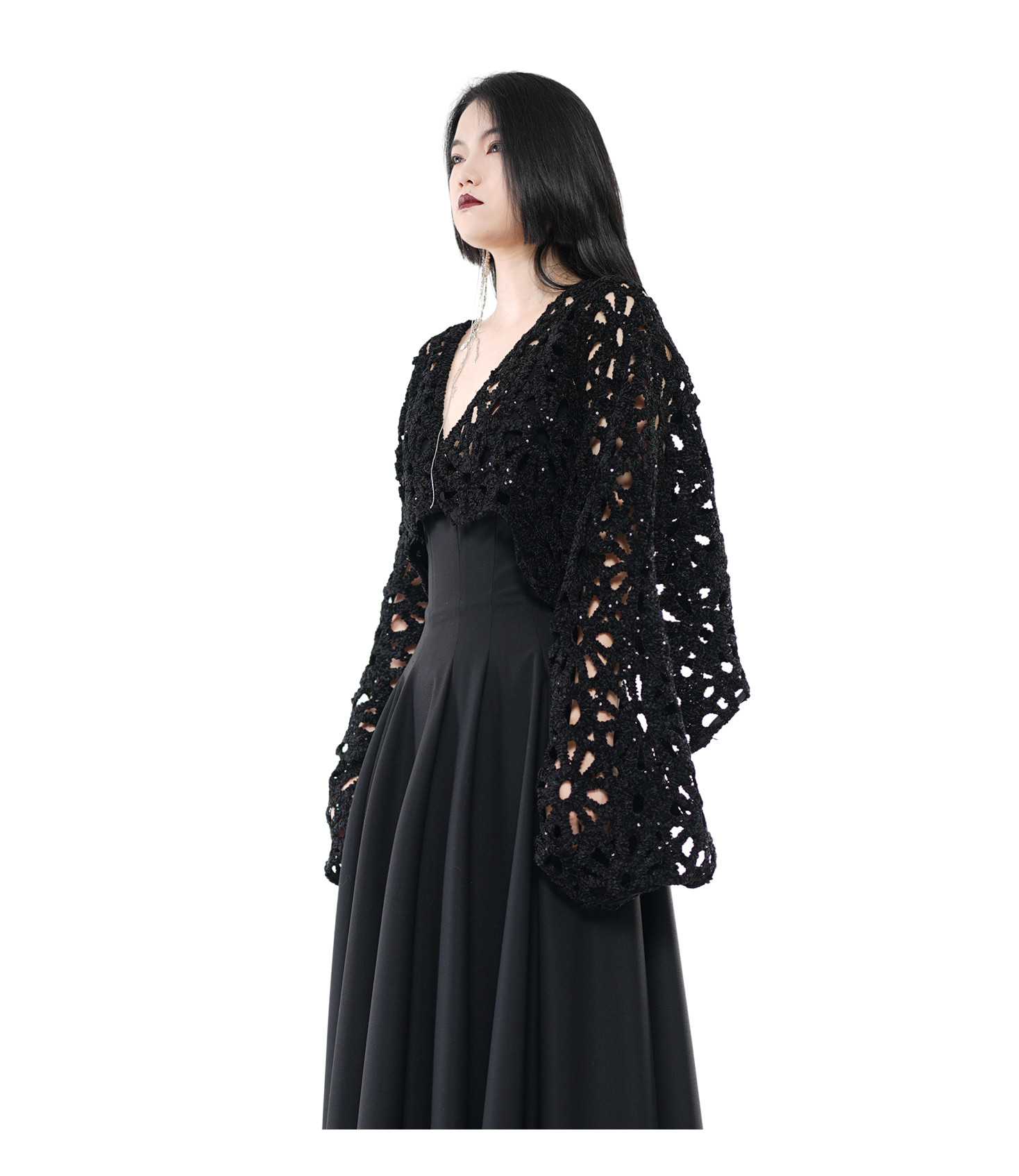 Nocturne Crochet Crop Jacket / 5092704