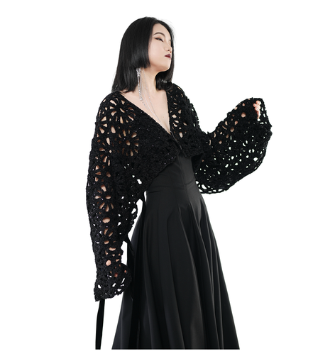 Nocturne Crochet Crop Jacket / 5092704