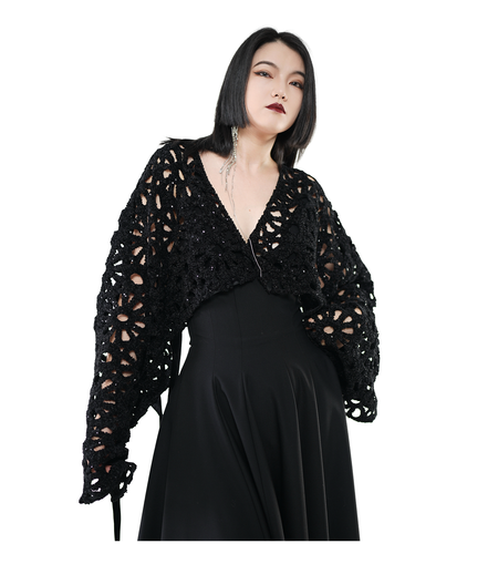 Nocturne Crochet Crop Jacket / 5092704