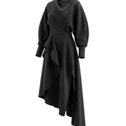 Phantom Asymmetric Knit Dress / 5100403