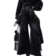 Shadow Bloom Double-Layer Jacquard Bell Trousers / 5101310