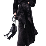Shadow Bloom Double-Layer Jacquard Bell Trousers / 5101310