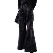 Shadow Bloom Double-Layer Jacquard Bell Trousers / 5101310