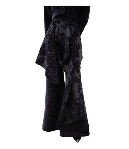 Shadow Bloom Double-Layer Jacquard Bell Trousers / 5101310