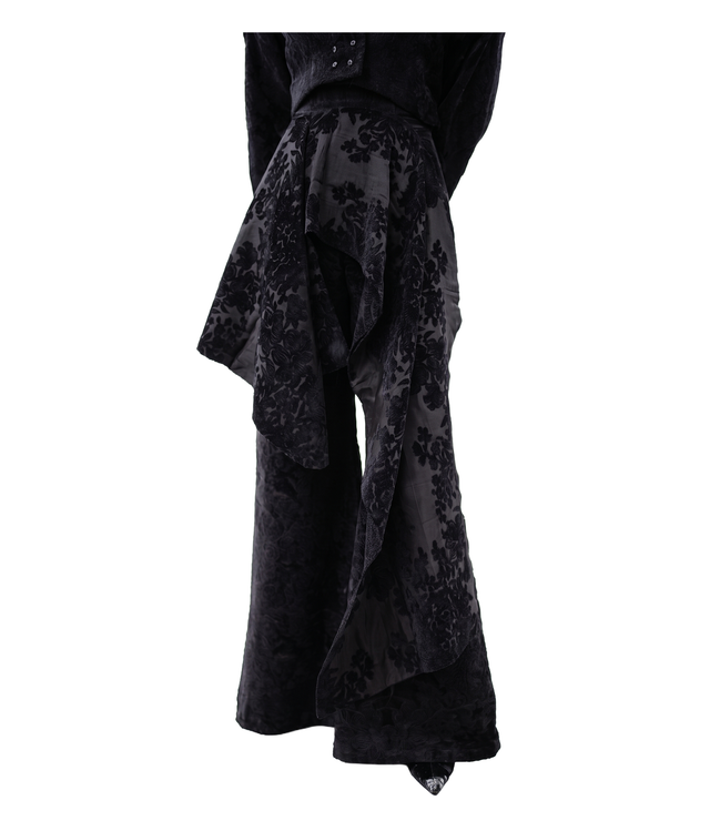 Shadow Bloom Double-Layer Jacquard Bell Trousers / 5101310