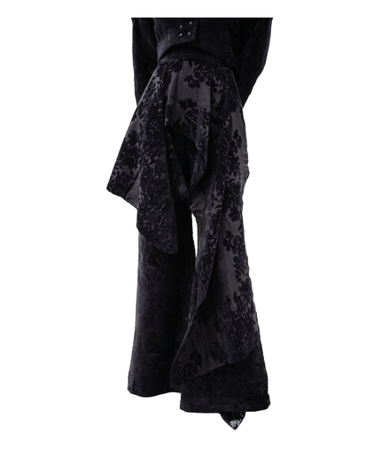 Shadow Bloom Double-Layer Jacquard Bell Trousers / 5101310