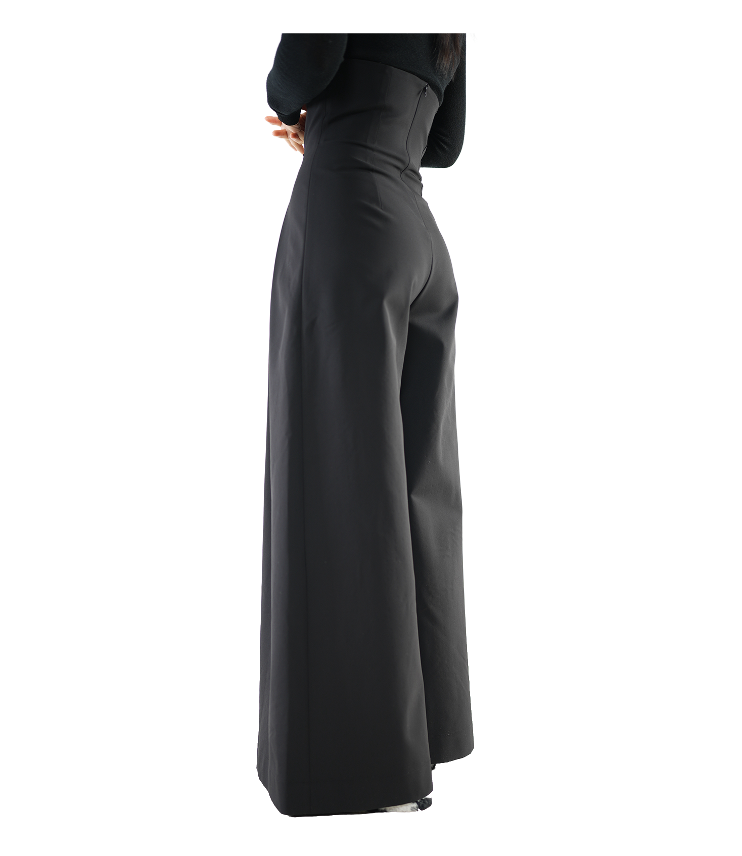 Ultra High-Waist Pleated Wide-Leg Trousers / 5112202