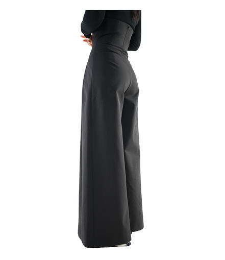 Ultra High-Waist Pleated Wide-Leg Trousers / 5112202
