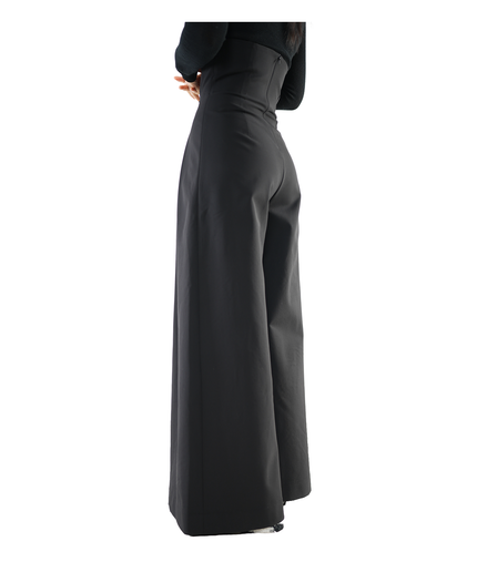 Ultra High-Waist Pleated Wide-Leg Trousers / 5112202