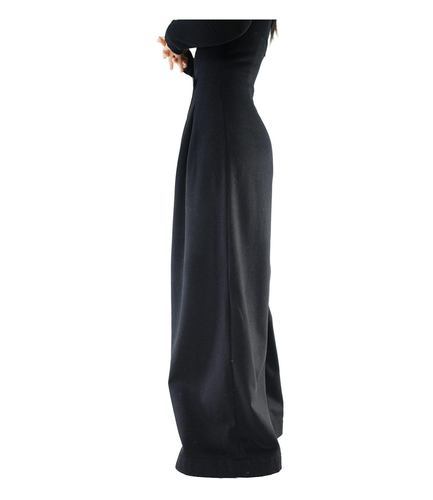 Ultra High-Waist Pleated Wide-Leg Trousers / 5112202