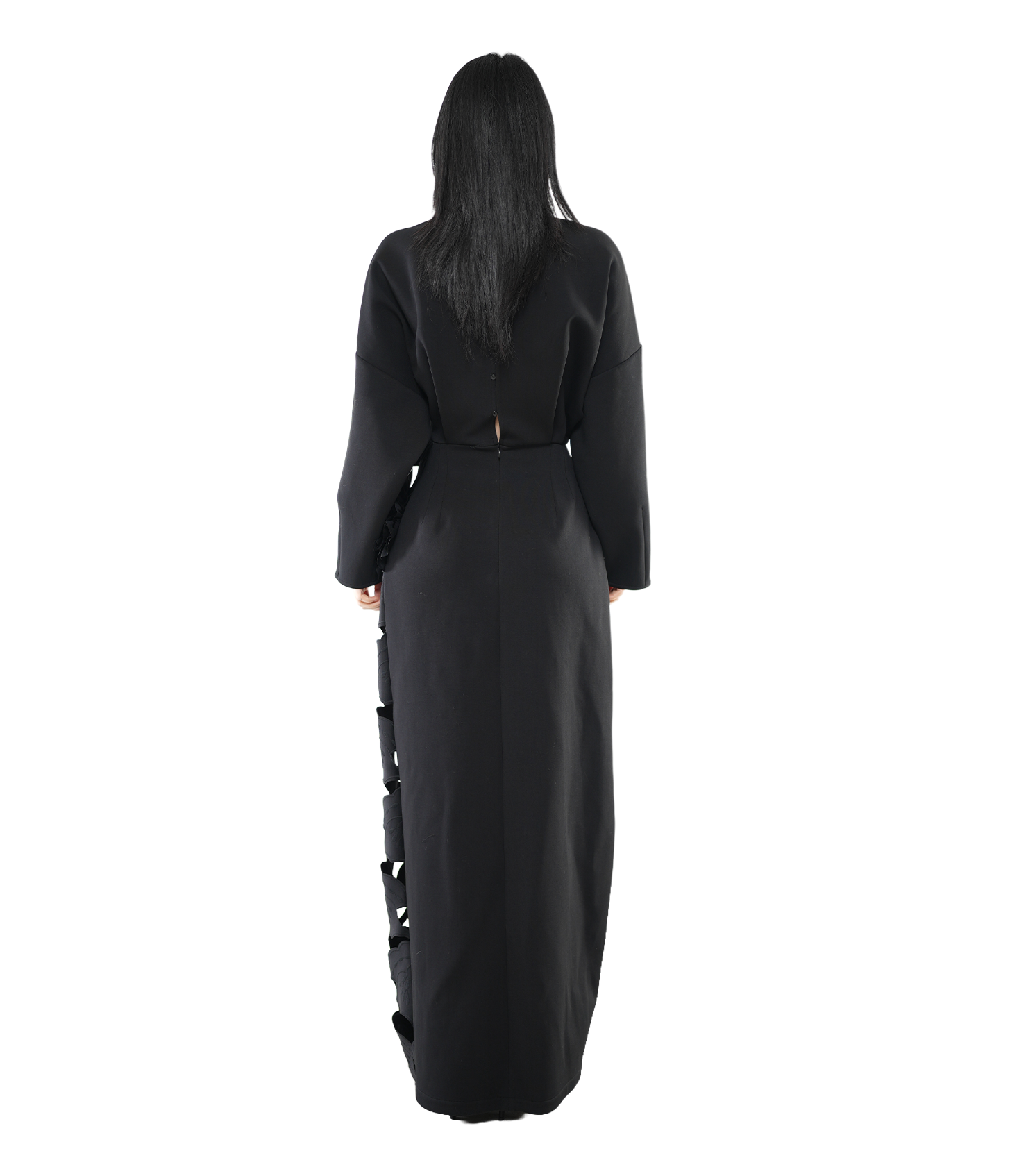 Dark Rose Cutwork Maxi Dress / 5112905