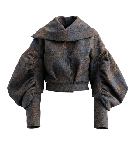 Relic Drape Balloon-Sleeve Jacket / 5112907