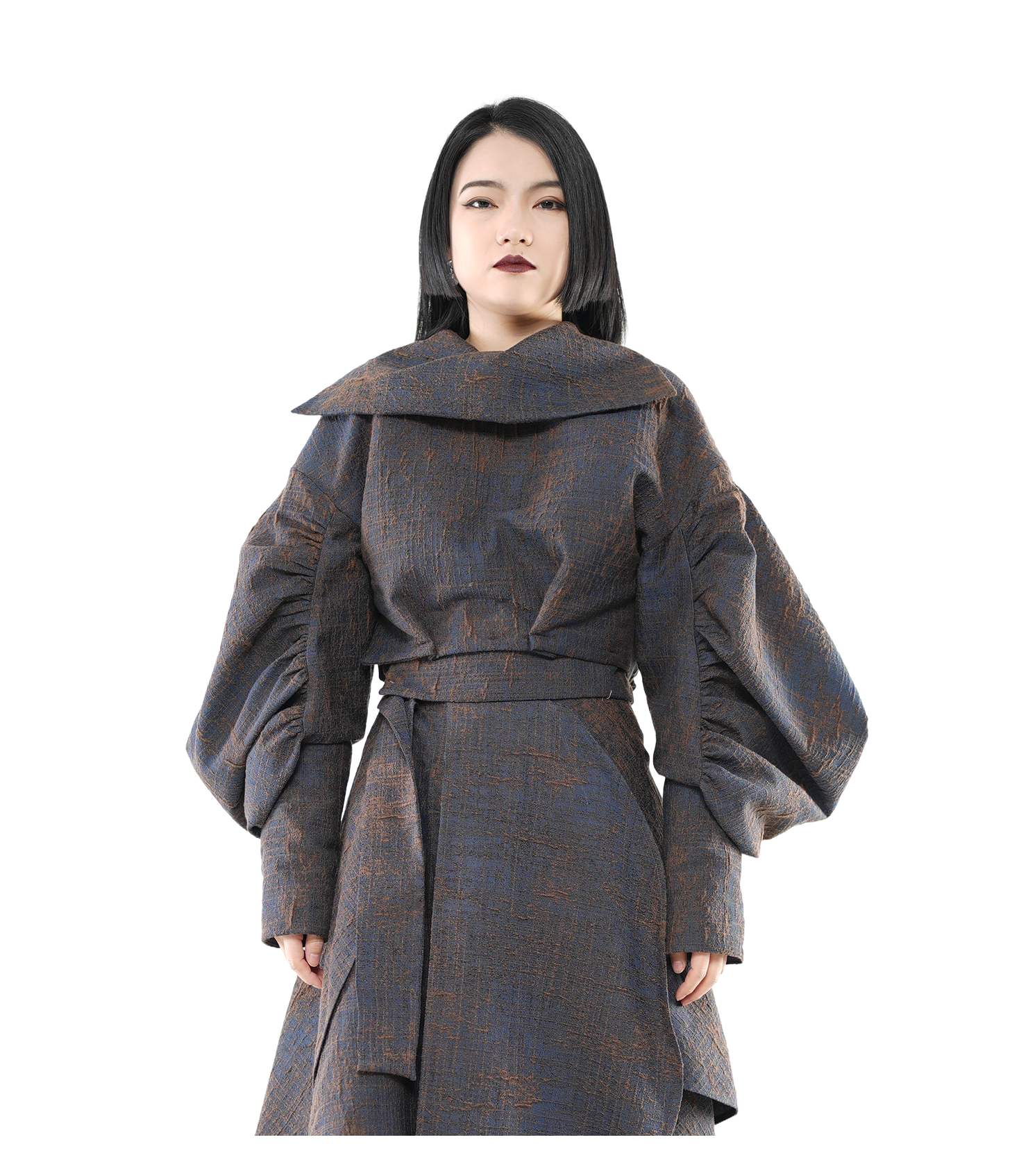 Relic Drape Balloon-Sleeve Jacket / 5112907